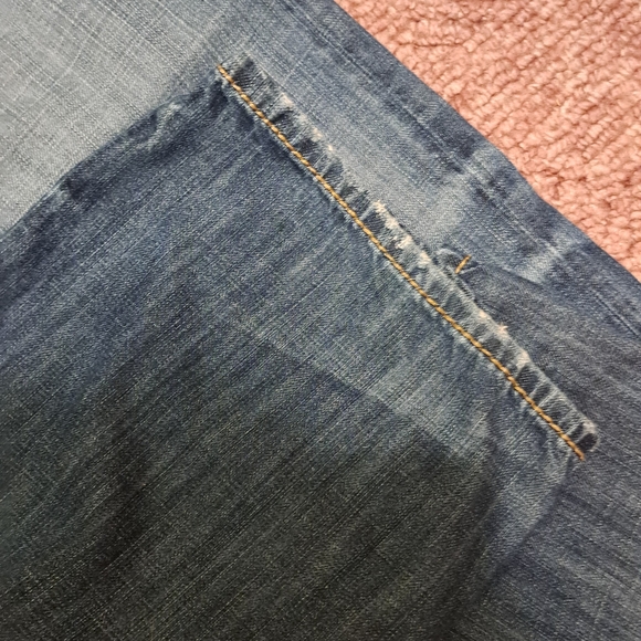 Silver Jeans Distressed Medium Blue Bootcut Jeans - Picture 8 of 11